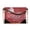Red Peony Art, variant on Women's Leather Clutch Handbags- Removable Shoulder Straps Leather Crossbody Bag(2-in-1), Pixel Sunset
