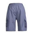 thumbnail image 4 of Cargo Shorts Mens Knee Length Camo Casual Classic Relaxed Fit Drawstring Waist with Pockets Gray 3XL, 4 of 4