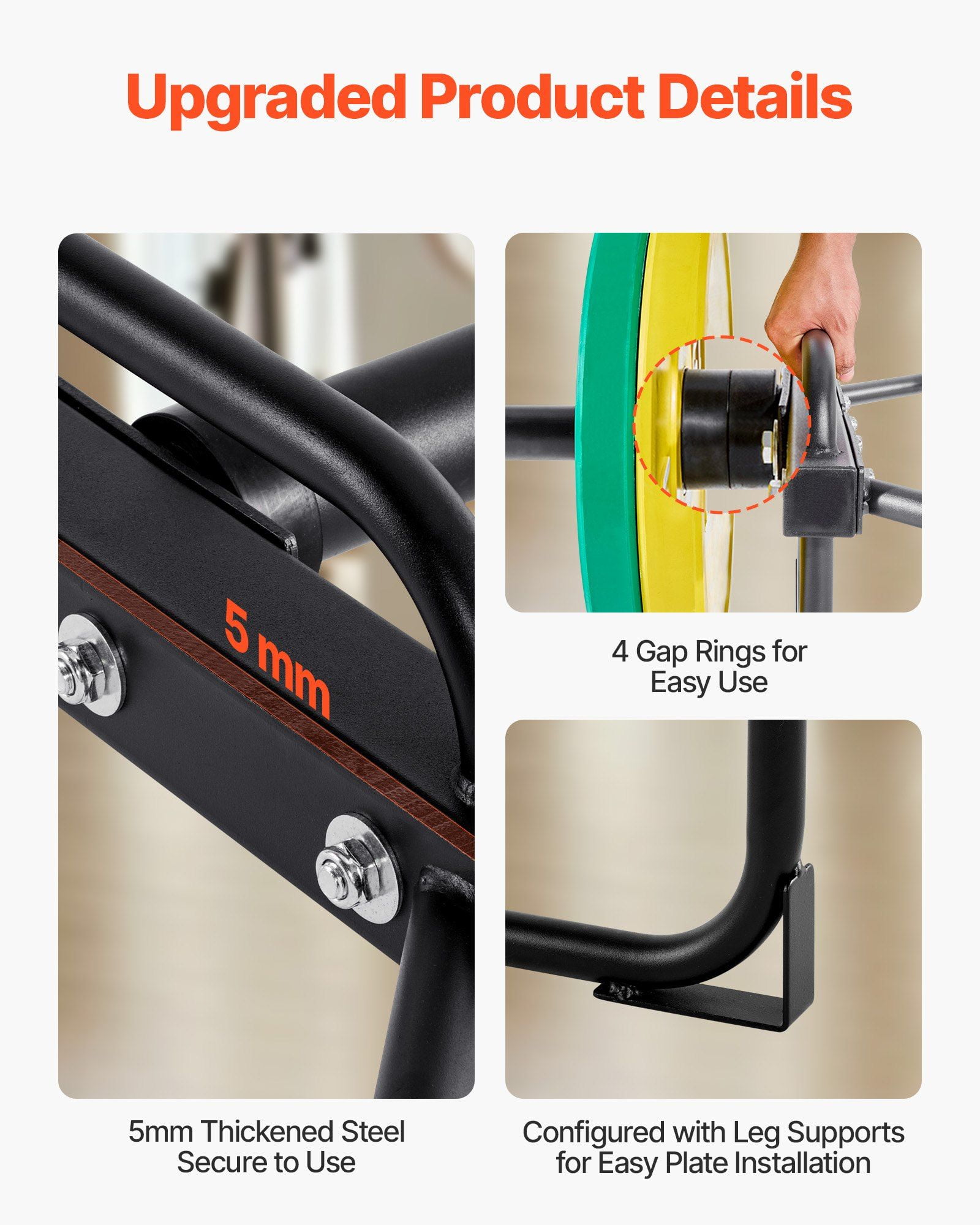 Hex Bar Trap Bar 2 Inch 500 LBS Capacity Shrug Bar for Weightlifting Strength Training Home Gym Squats Deadlifts Shoulder Presses Black