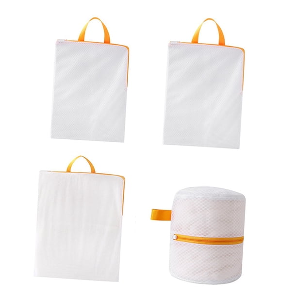Bolsa de lavado para ropa delicada, bolsa para ropa interior delicada para lavadoras domésticas, lencería, calcetines delicados. 4 piezas B