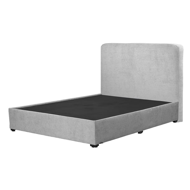 Box Base Cama Individual + Cabecera Aria Trinity Platinado