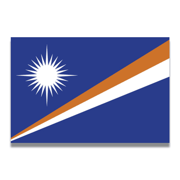 Magnet Me Up Marshall Islands Marshallese Flag Vinyl Automotive Magnet Decal, 4x6 Inches