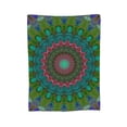 thumbnail image 7 of DouZhe Ultra-Soft Micro Fleece Lightweight Flannel Bed Blanket, Purple Spiral Mandela Print Cozy Warm Throw Blankets, 50"x40", 7 of 7