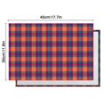 thumbnail image 6 of Multi Color Checkerboard Checkered Pattern Summer Placemats Table Placemats Set Of 4-Linen Kitchen Washable Placemats Table Mats 11.8"x17.7" Non-Slip Heat Resistant, 6 of 6
