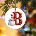 thumbnail image 3 of HomeDM 26 Letter Ornaments, Acrylic Hanging Alphabet Pendant for Xmas Wreaths, Letter B, Christmas Tree Party Home Decorations, 3 of 5