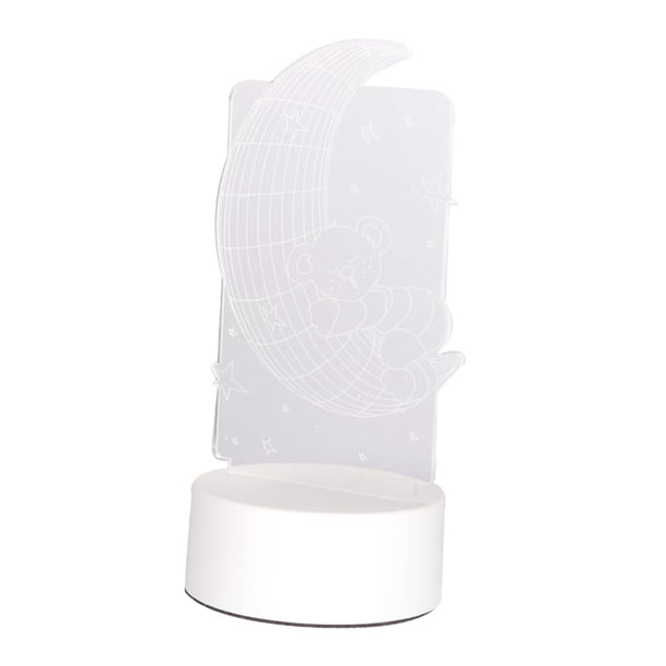 Luz de noche acrílica USB, romántica, lámpara de mesa, lámpara de noche para el hogar. Luna