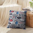 thumbnail image 4 of LALILO Throw Pillow Covers And Graphic Shirt Amp Shirt Boy Graphic Cushion Cover 18" x 18", 2 Pack, 4 of 6