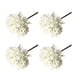 thumbnail image 1 of Flores artificiales Billuyoard 4 piezas decoración del hogar blanco, 1 of 6