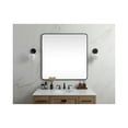 thumbnail image 2 of Soft corner metal square mirror 42x42 inch in Black, 2 of 9