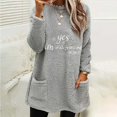 thumbnail image 1 of DPTALR Blouse de Noël pour Femmes Col Rond et Hiver Ample Imprimé Poche Chaude Manches Longues, 1 of 4