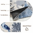 thumbnail image 6 of Navy Blue Sea Turtle Coastal Round Area Rug 3Ft Washable Small Circle Rugs for Kitchen Entryway, Beach Black Coral Nautical Rustic Non-Slip Carpet Floor Mats Indoor Outdoor Carpet Runner Home Decor, 6 of 8