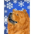 thumbnail image 1 of 11 x 15 Po. Drapeau de Jardin Flocons de Neige d'Hiver Chow Chow, 1 of 1