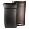 thumbnail image 4 of Elama 3 Piece 30 Liter and 5 Liter Stainless Steel Step Trash Bin Combo Set with Slow Close Mechanism in Matte Bronze, 4 of 5