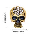 thumbnail image 3 of sweethay Broches para mujer Patrón de esqueleto de Halloween de gama alta para fiesta Homme Accesorios de disfraces oro antiguo, 3 of 6
