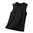 thumbnail image 5 of Men's Sleeveless Tank Top Cotton Athletic Muscle Tee Crew Neck Pullover Quick Dry Breathable Casual Running Gym Workout Beach Vacation Streetwear | TOPLIU,Black L, 5 of 8