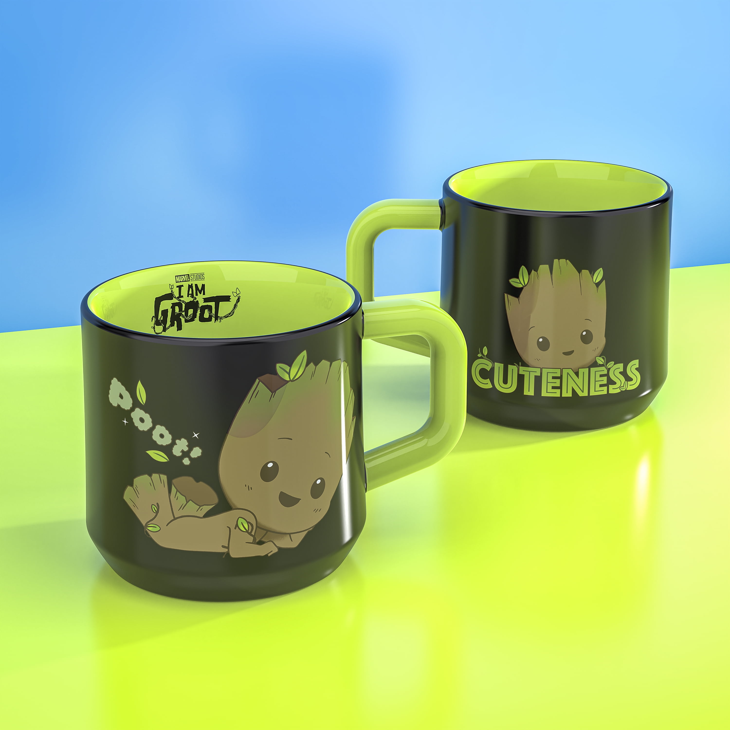 Zak Designs Color Change Baby Groot Mug, Groot