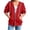 Red, variant on XUNKUSGA Hoodies for Women Zip Up Lightweight Solid Color 3/4 Sleeve Jackets for Women Fashion Basic Casual Sweatshirt for Women with Slant Pockets S-2XL,Navy