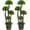 2, variant on DREAMADE 3ft. Artificial Cypress Topiary Tree, Ball Shaped Faux Cedar Trees w/Retro Cement Pot, 4 Boxwood Topiary Balls, Outdoor PLANTS Artificial for Porch, Foyer, Garden, Front Door