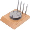 thumbnail image 1 of Watch Balance Wheel Holder Set, Watch Movement Balance Wheel Stand Wooden Base Pin Punch Watch Balance Wheel Hairspring Holder Set for Stand Base Pin Punch and Pin, 1 of 8