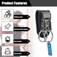 thumbnail image 3 of shiyou-Heavy Duty Belt Clip Keychain, Duty Belt Key Holder Leather, Belt Clip for Keys, Belt Loop Keychain, 3 of 4