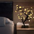 thumbnail image 4 of Luz de bonsái, lámpara de árbol de flores de cerezo de plástico + PVC 100LM brillo portátil alimentado por USB para jardín LHCER 1, 4 of 9