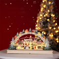 thumbnail image 3 of Inicio Navidad Puente de Modelo Village Luz Calendario Adornos Hugo Estatua de luz de puente, 3 of 10