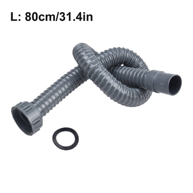 Sink Bottom Tube Flexible Retractable Sink Drain Tube For 45/55mm Joint Outlet