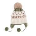 thumbnail image 4 of Mnyotv Toddler Boys Girls Beanie Hat with Ear Flaps Winter Soft Fleece Knitted Cap for Kids, 4 of 5