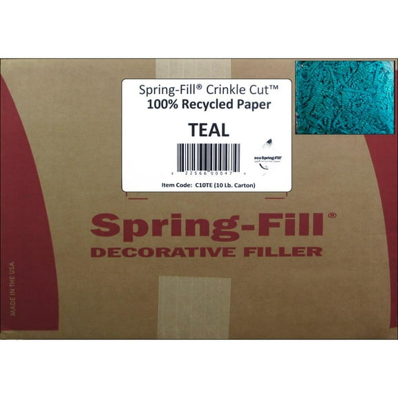 Cindus Krinkle Shred Box 10lb Turquoise/Teal