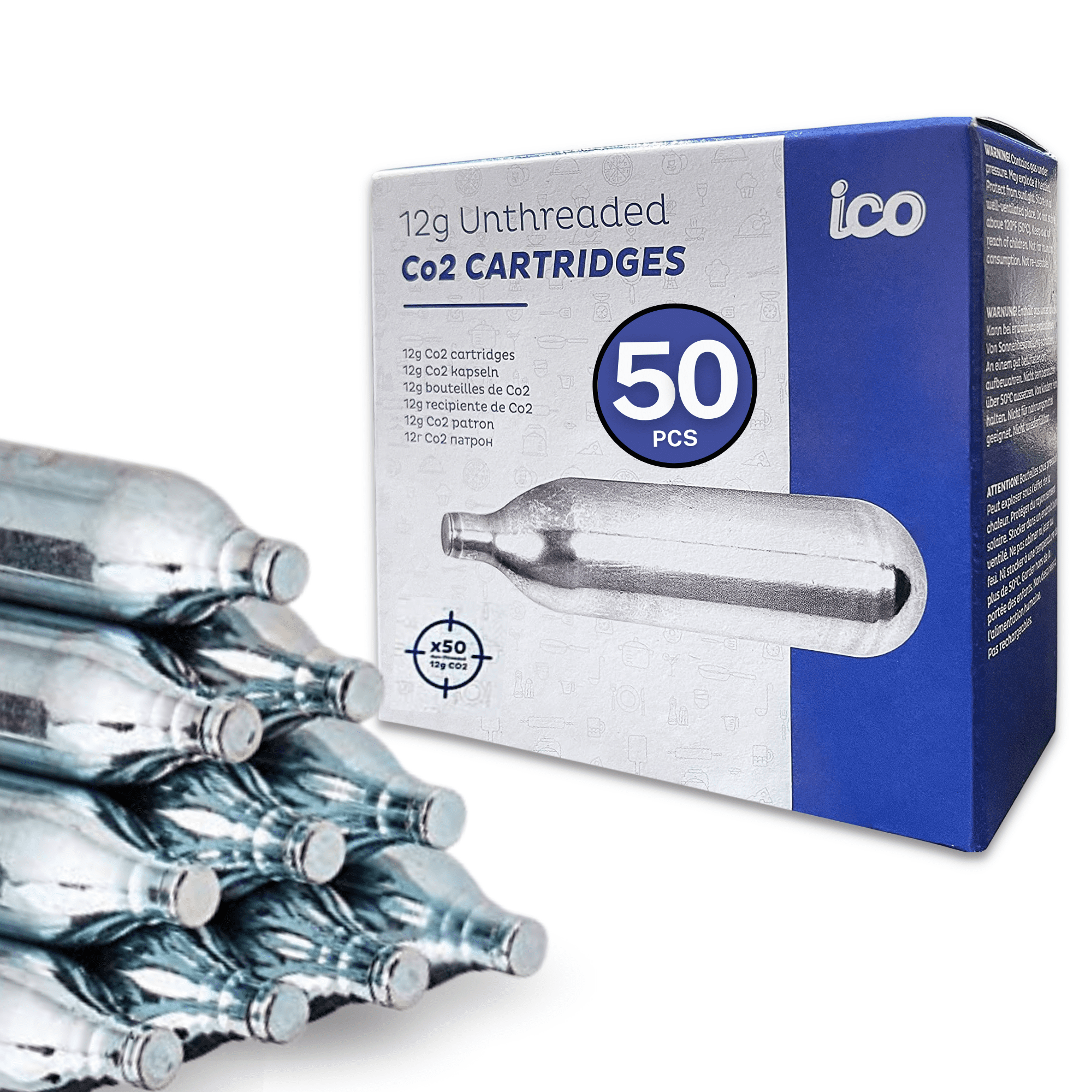 30 x 8g Cartridge Soda CO2 Chargers Bulb Brew Beer Home Natural Gas Non-Threaded 