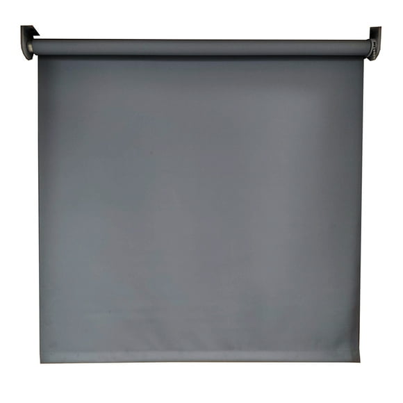 Persiana Enrollable Black Out Color Gris Oscuro, Componentes Coordinados, Medida de 120cm de ancho por 180cm de alto.