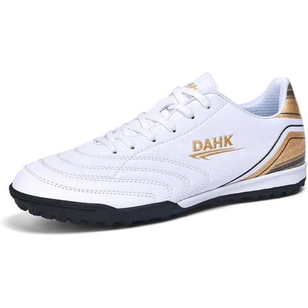 Men's Indoor Soccer Shoes Football Cleats Low-Tops Lace-Up Non-Slip Spikes Sports Athletic Futsal Turf Sneaker