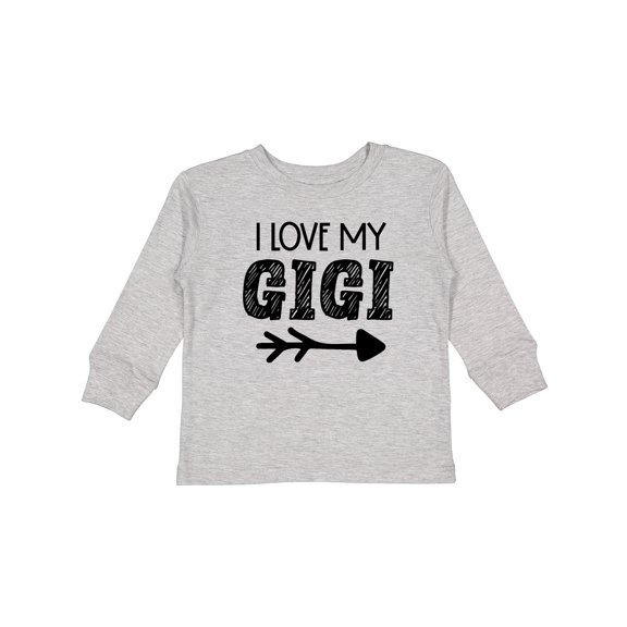 Inktastic I Love My Gigi with Arrow Boys or Girls Long Sleeve Toddler T-Shirt