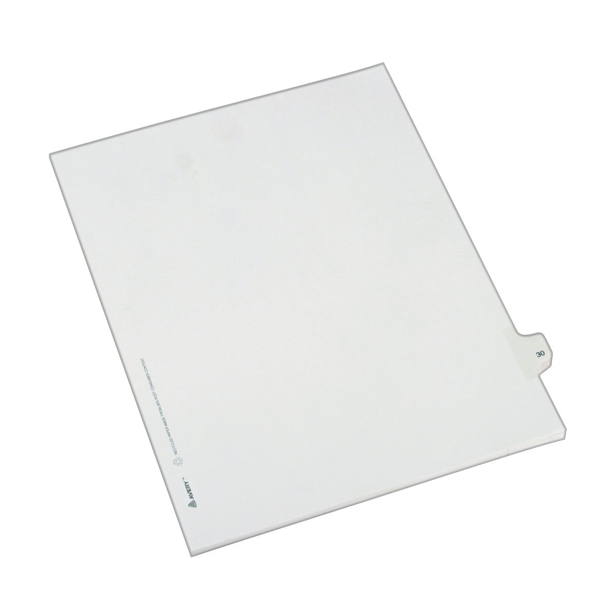 Avery Legal Paper Divider, Allstate Style, White, Side Tab 30 (82228)