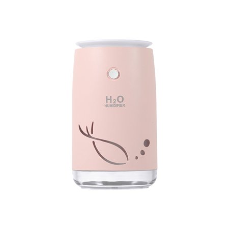 

GiliGiliso Clearance Fishtail Humidifier Desktop USB Portable Purifier Colorful Night Light