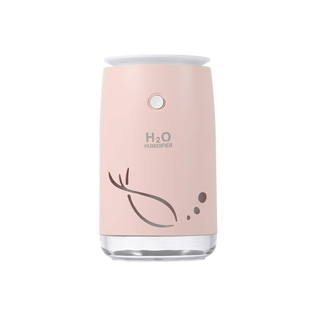 SMihono Mini Humidifiers for Bedroom Fishtail Humidifier Desktop USB Portable Purifier Colorful Night Light on Clearance