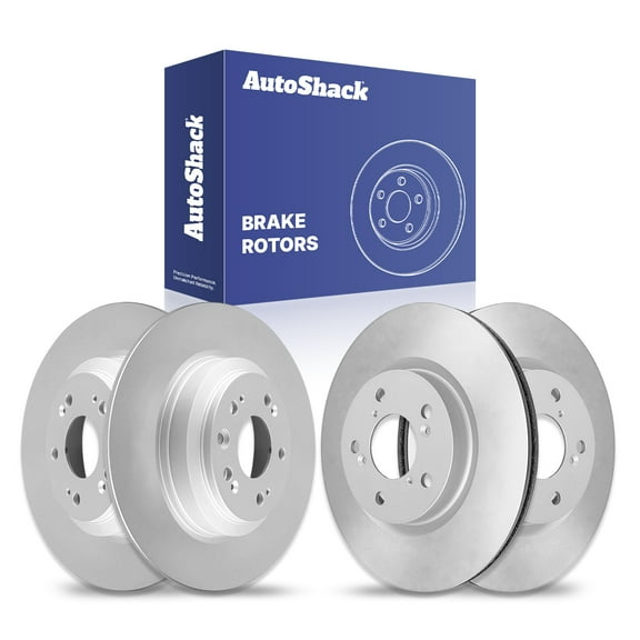 AutoShack Front & Rear Brake Rotors | Replacement For 2009-2014 Acura TL 3.5L 3.7L V6 AWD FWD | 4-PC Set