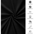 thumbnail image 4 of 100 Percent Cotton Double Brushed Flannel Sheet Set - 170 GSM Heavyweight, Deep Pockets - Black Color Twin, 4 of 5