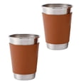 thumbnail image 2 of KAKOWELY 2 jarras de cerveza de acero inoxidable, tazas de agua sencillas, vajilla de metal, 2 of 4