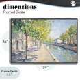 thumbnail image 4 of Stupell Industries Transitional Montrouge Canal Promenade Black Framed Giclee Art, 24 x 16, by Creative Studio, 4 of 8