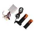 thumbnail image 3 of 12V 250W Motor Controller, Throttle Twist Grip Aluminum Alloy Shell Rubber Handle  For Electric Bicycle For Electric Motorcycles, 3 of 8