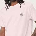 thumbnail image 5 of Dalix UFO Embroidered Cotton Relaxed Boxy Fit Short Sleeve Crewneck Tee Shirt Mens in Pink M Medium, 5 of 5