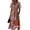 Hot Pink, variant on Halloween Dresses for Women 2026 Casual Short Sleeve V-Neck Wrap Midi Dress Halloween Print Flowy Outfit for Halloween Parties Cosplay Daily Wear