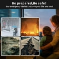 thumbnail image 4 of Portable Emergency Weather Radio with Waterproof Bluetooth Speaker, AM/FM/NOAA Hand Crank Solar Rechargeable Radio with Flashlight, Reading Light, 500, 4 of 9