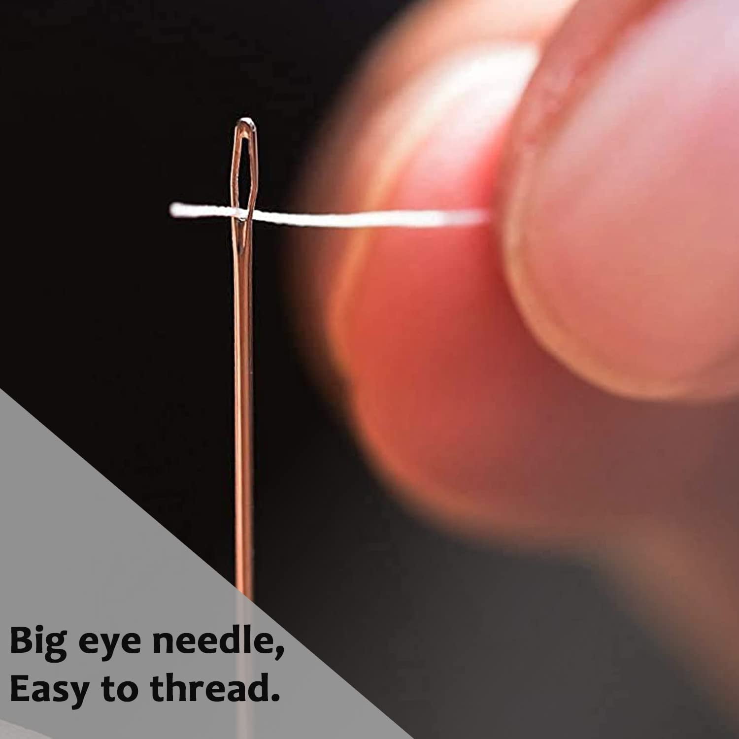 Sewing Needles Large Eye Sharp Point, Large Eye Stitching Needle