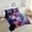 Red Hot Pink Blue, variant on Cartoon Racoon King Comforter Set Watercolor Animal Bedding Set King , Psychedelic Galaxy Stars Bedding Comforter Sets Rainbow Graffiti Duvet Set, Trippy Nebula Cosmos Quilted Comforter