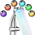 Wrvxzio Bathroom 7 Color LED Shower Head with Automatic Changing
