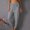 *Gray, variant on ClodeEU Women's Linen Blend Elastic Waist Harem Pants with Drawstring ,Solid Color Casual Summer Pant with Pockets Army Green,Women's Plus L