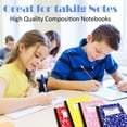 thumbnail image 4 of Wide Ruled Composition Notebook, Marble Cover Lined Journaling Notebooks for Work Planning, 60 Pages/30 Sheets, Sewn-Bonding, Portable A5 Size Office Supplies for Adults, 4Pcs(Hot Pink,8.2x5.5"), 4 of 8