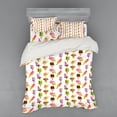 thumbnail image 2 of Ambesonne Ice Cream Bedding Set 3 Pcs, Watercolor, Twin XL, Multicolor, 2 of 3